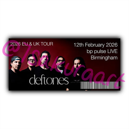 D 2026 Tour Souvenir Tickets