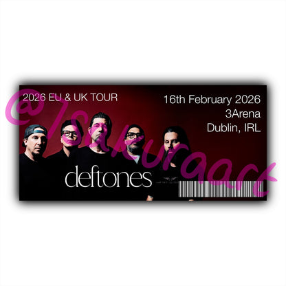D 2026 Tour Souvenir Tickets