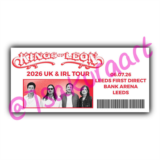 KOL 2026 Tour Souvenir Tickets