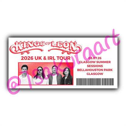 KOL 2026 Tour Souvenir Tickets