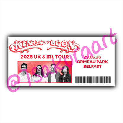 KOL 2026 Tour Souvenir Tickets