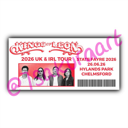 KOL 2026 Tour Souvenir Tickets
