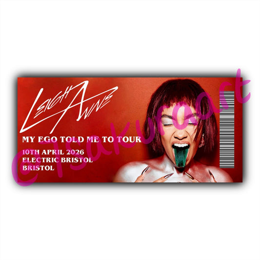 LA 2026 Tour Souvenir Tickets