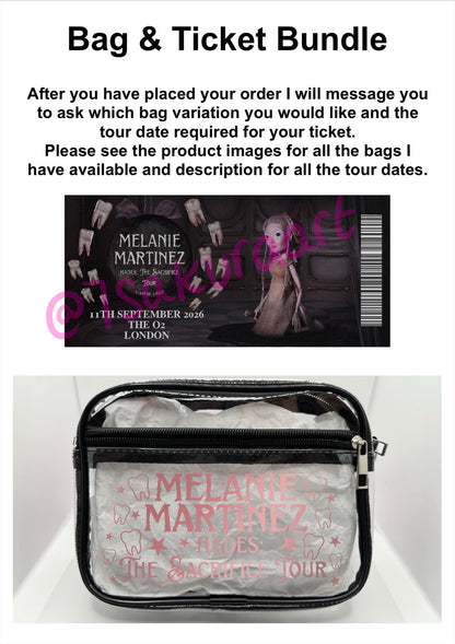 MM 2026 Tour Concert Bag Clear Stadium Approved PVC Concert Crossbody