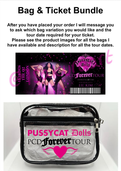 TPD 2026 Tour Concert Bag Clear Stadium Approved PVC Concert Crossbody