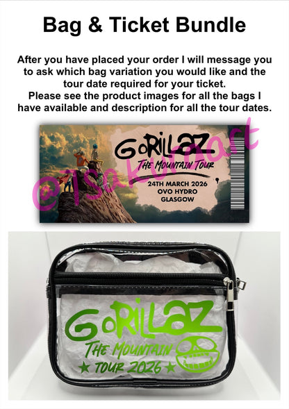 G 2026 Tour Concert Bag Clear Stadium Approved PVC Concert Crossbody Bag