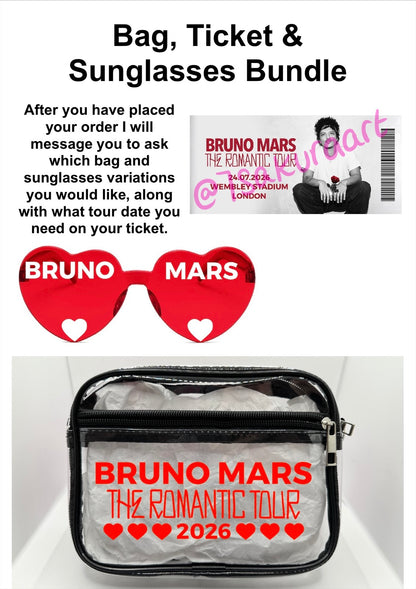 BM 2026 Tour Concert Bag Clear Stadium Approved PVC Concert Crossbody Bag