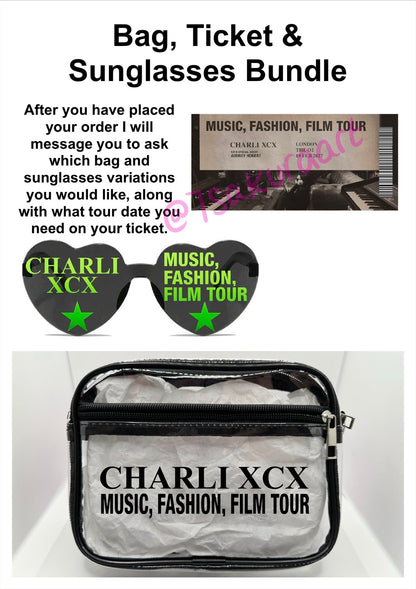 CX 2027 Tour Concert Bag Clear Stadium Approved PVC Concert Crossbody