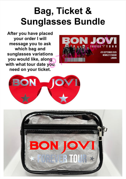 BJV 2026 Tour Concert Bag Clear Stadium Approved PVC Concert Crossbody