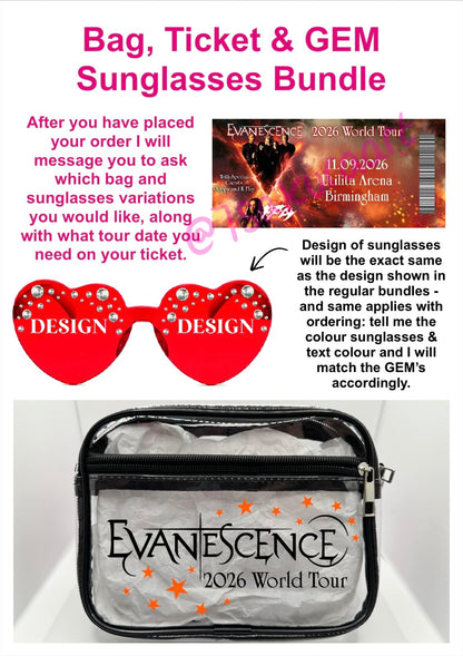 E 2026 Tour Concert Bag Clear Stadium Approved PVC Concert Crossbody
