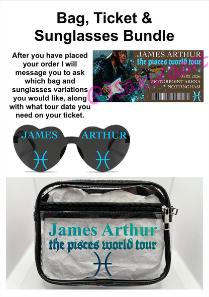 JA 2026 Tour Concert Bag Clear Stadium Approved PVC Concert Crossbody Bag