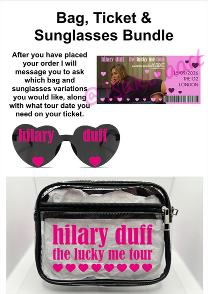 HD 2026 Tour Concert Bag Clear Stadium Approved PVC Concert Crossbody
