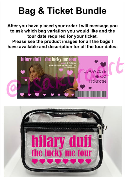 HD 2026 Tour Concert Bag Clear Stadium Approved PVC Concert Crossbody