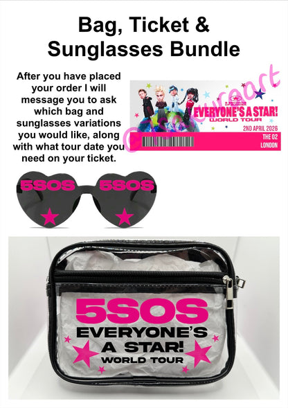 5S 2026 Tour Concert Bag Clear Stadium Approved PVC Concert Crossbody Bag