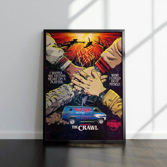 80s Sci-Fi TV Show Inspired Art Print, Season 5