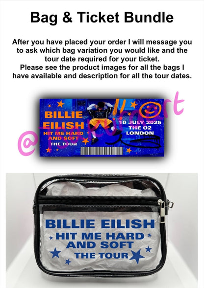 Popstar Tour Concert Bag, Clear Stadium Approved PVC Concert Crossbody Bag