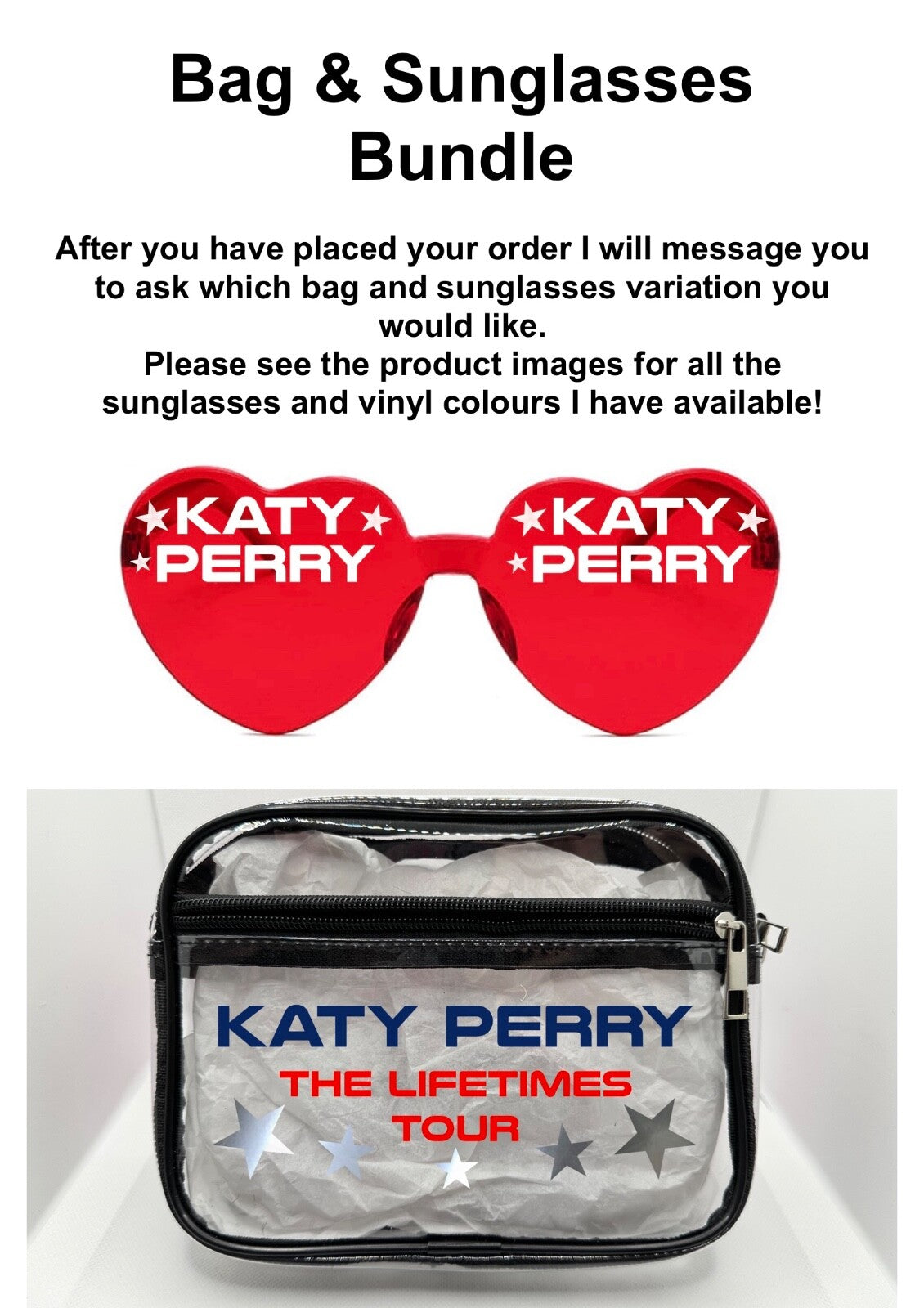 Lifetimes Concert Bag, Clear Stadium Approved PVC Concert Crossbody Bag (Copy)