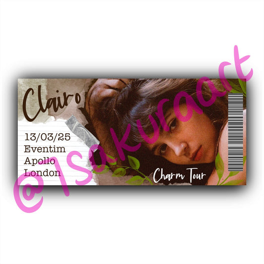 C Charm 2025 Tour Souvenir Ticket
