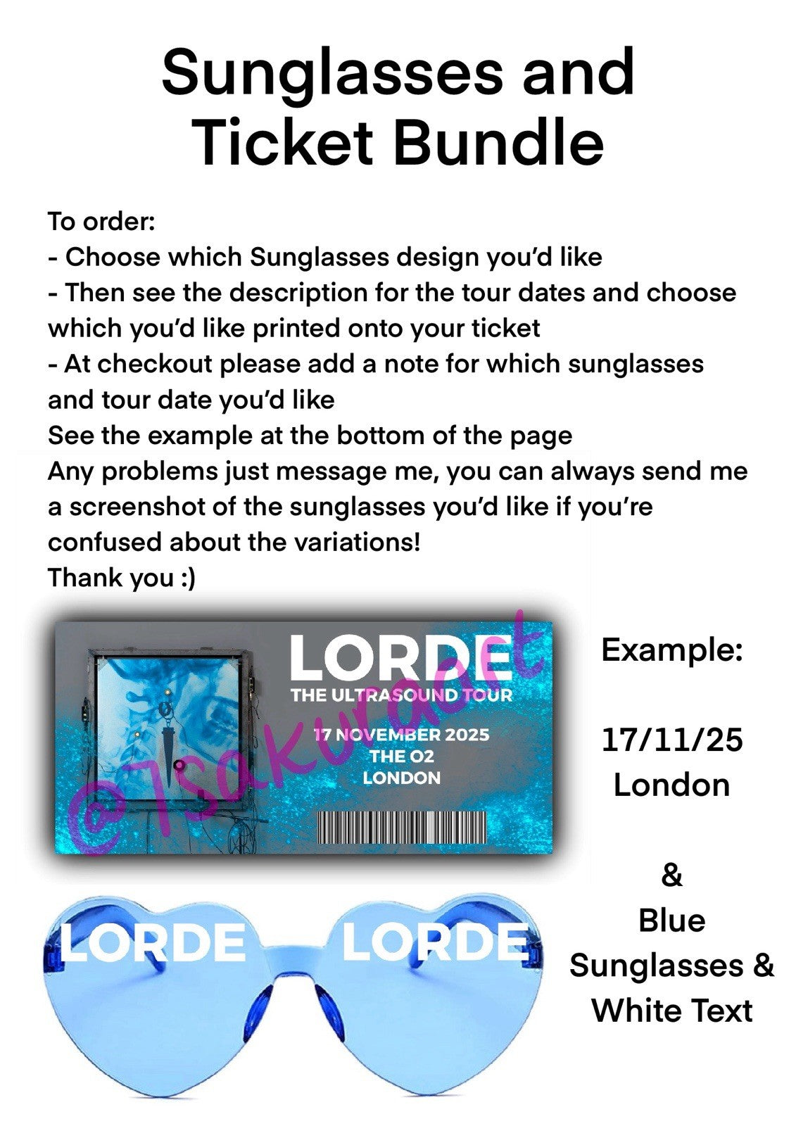 Popstar Tour Sunglasses