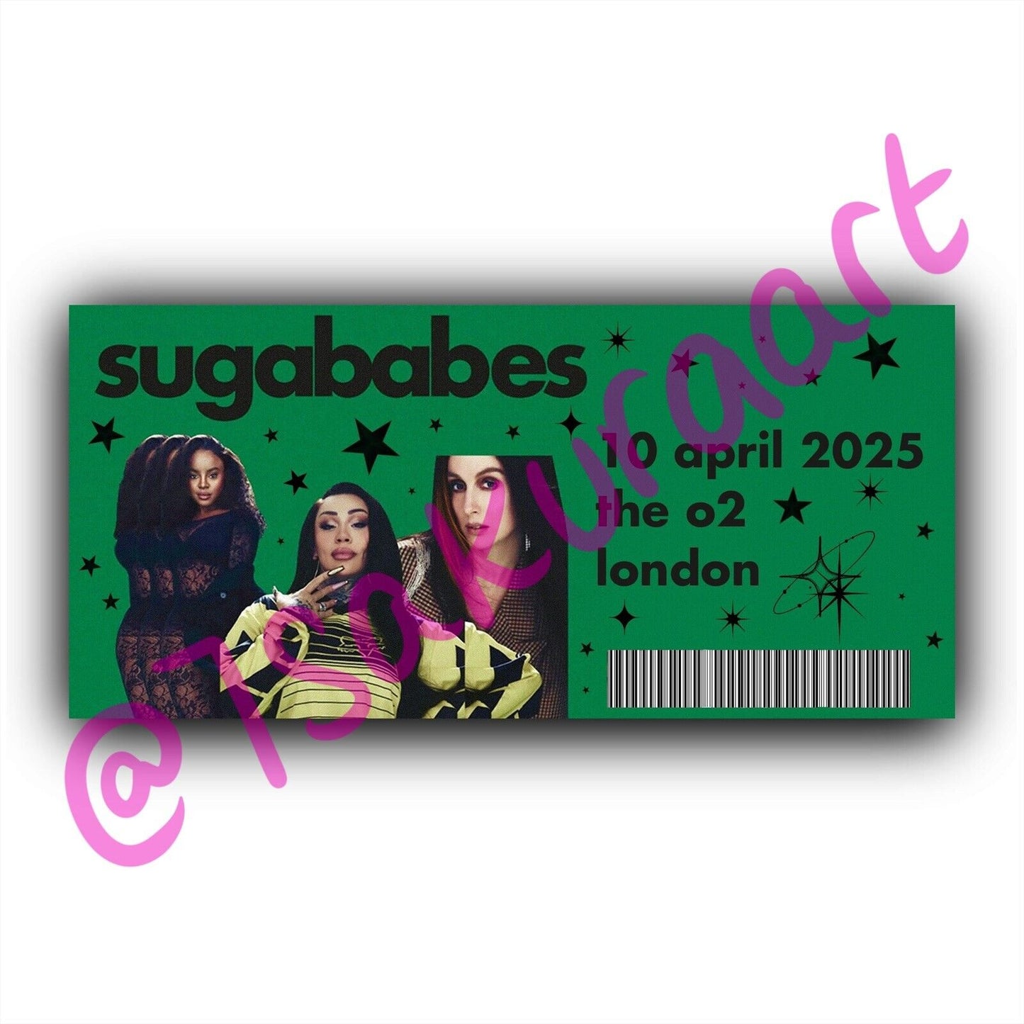 Sugababes 2025 Tour Souvenir Tickets