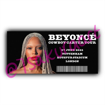 Cowboy 2025 Tour Souvenir Tickets