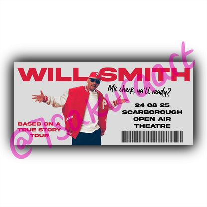 WS Based On A True Story 2025 Tour Souvenir Tickets