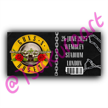 GNR 2025 Tour Souvenir Tickets