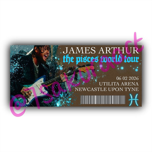JA The Pisces World Tour 2026 Souvenir Tickets