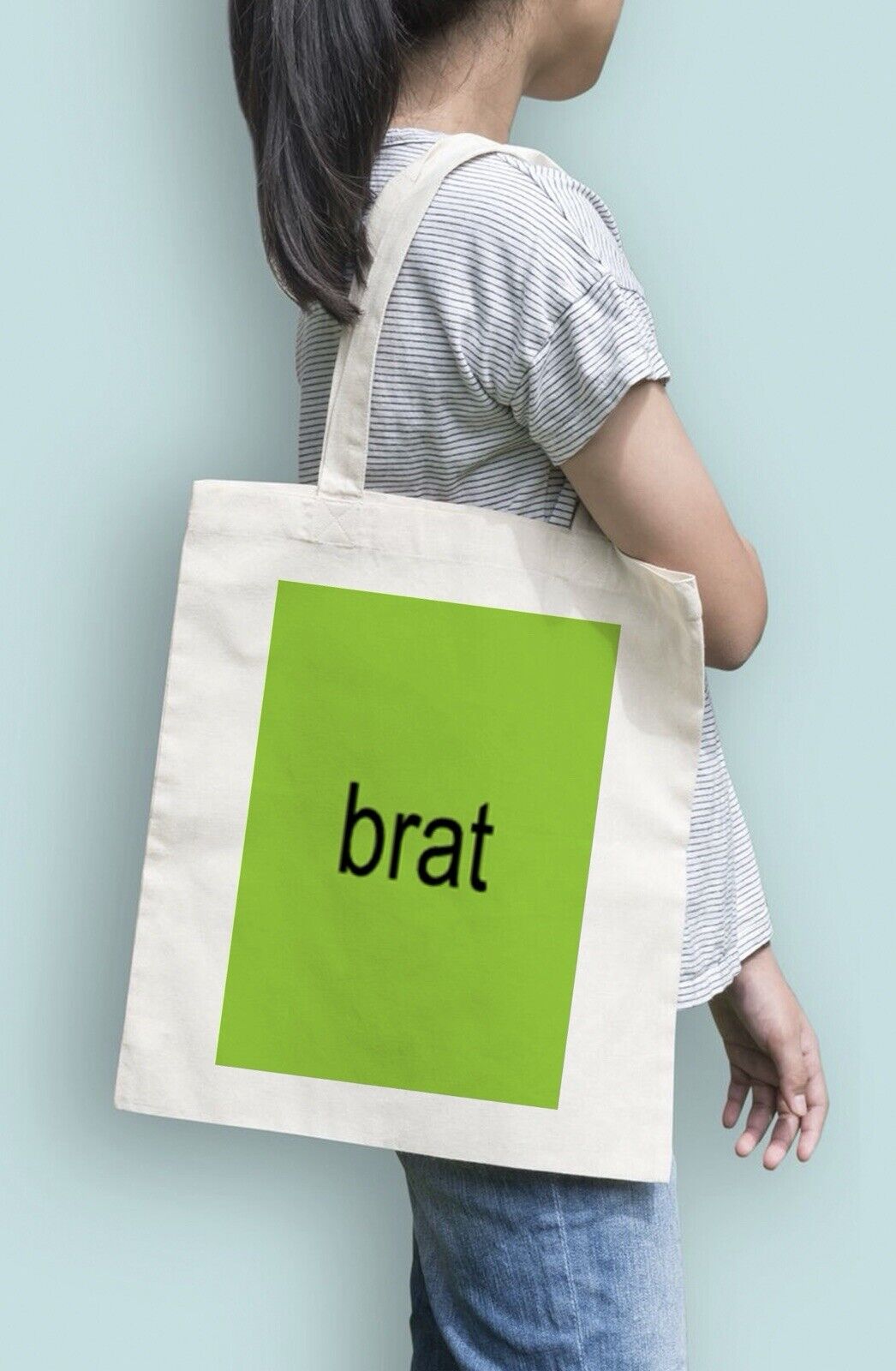 Iconic Green and Black Tote Bag