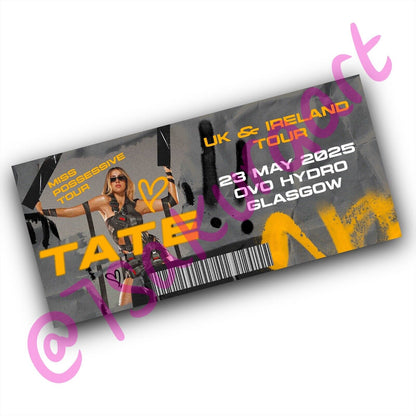 Popstar Possessive 2025 Tour Souvenir Tickets