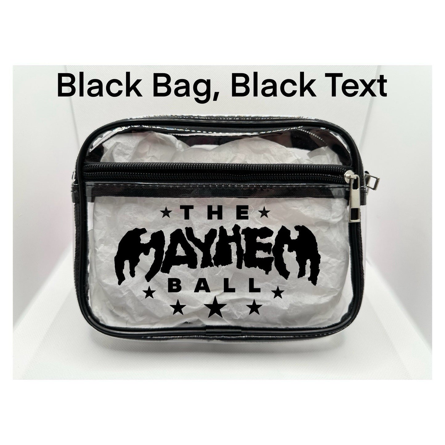 Mayhem Concert Bag, Clear Stadium Approved PVC Concert Crossbody