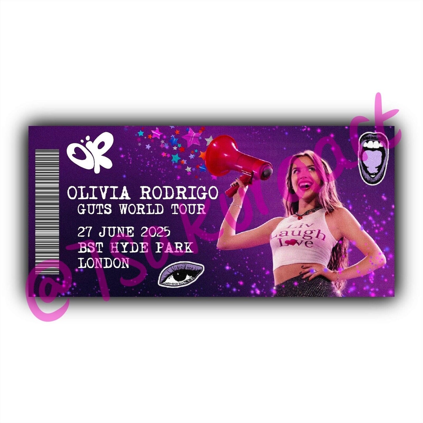OR Guts 2025 Tour Souvenir Tickets