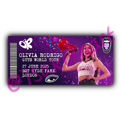 OR Guts 2025 Tour Souvenir Tickets