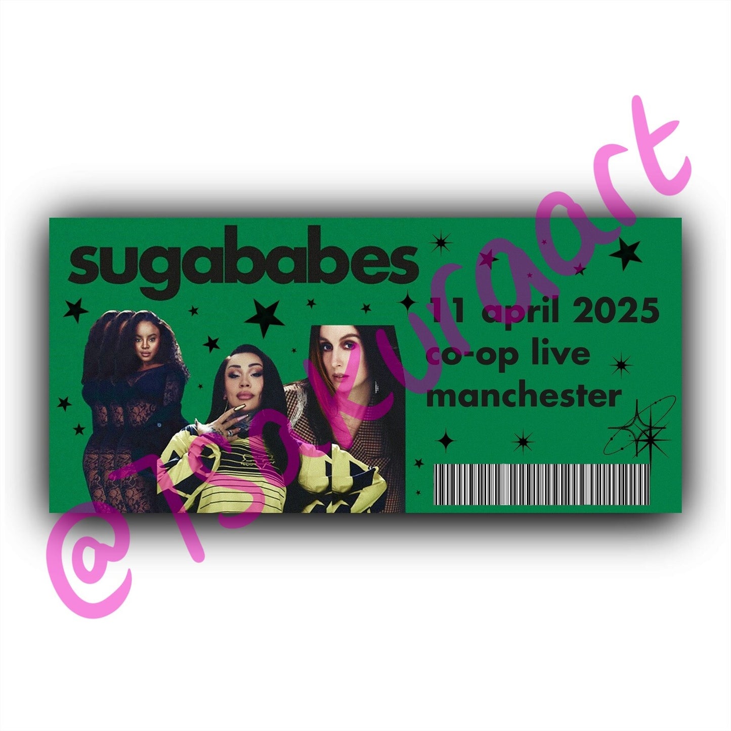 Sugababes 2025 Tour Souvenir Tickets