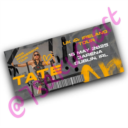 Popstar Possessive 2025 Tour Souvenir Tickets