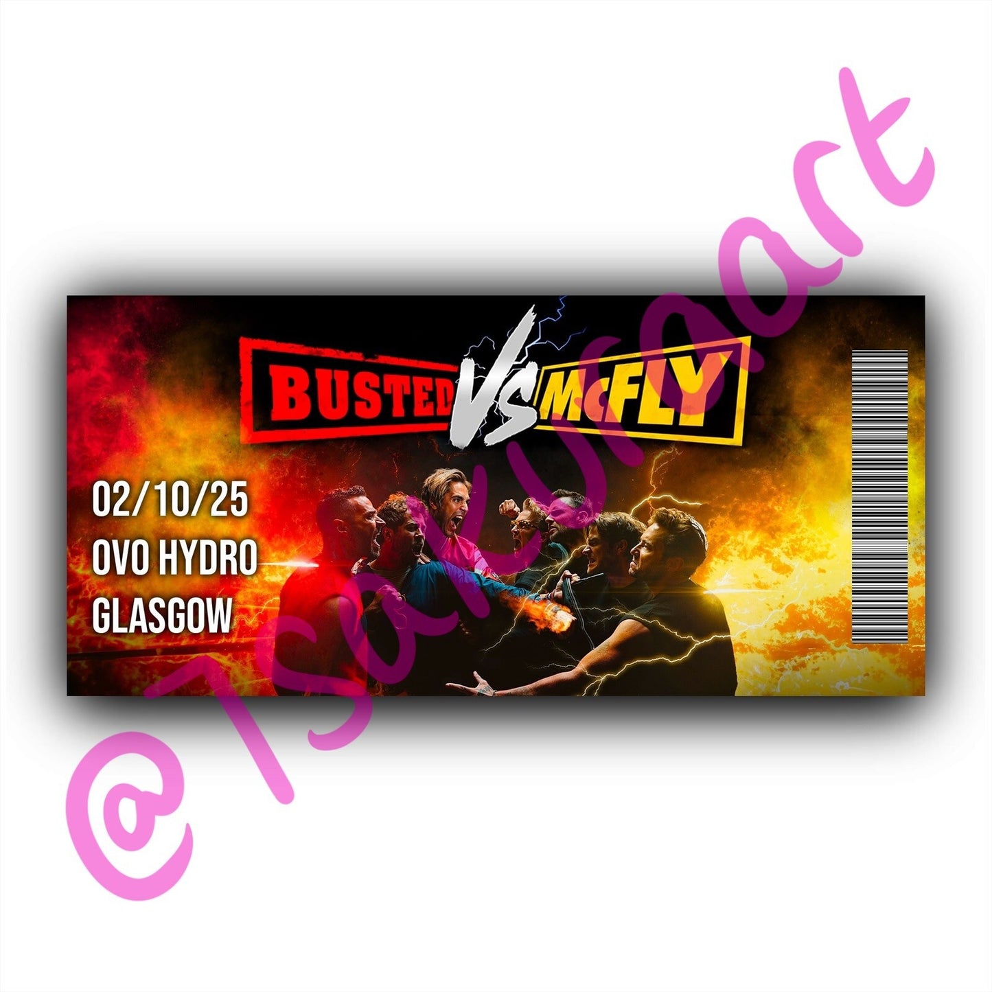 B VS MF 2025 Tour Souvenir Tickets