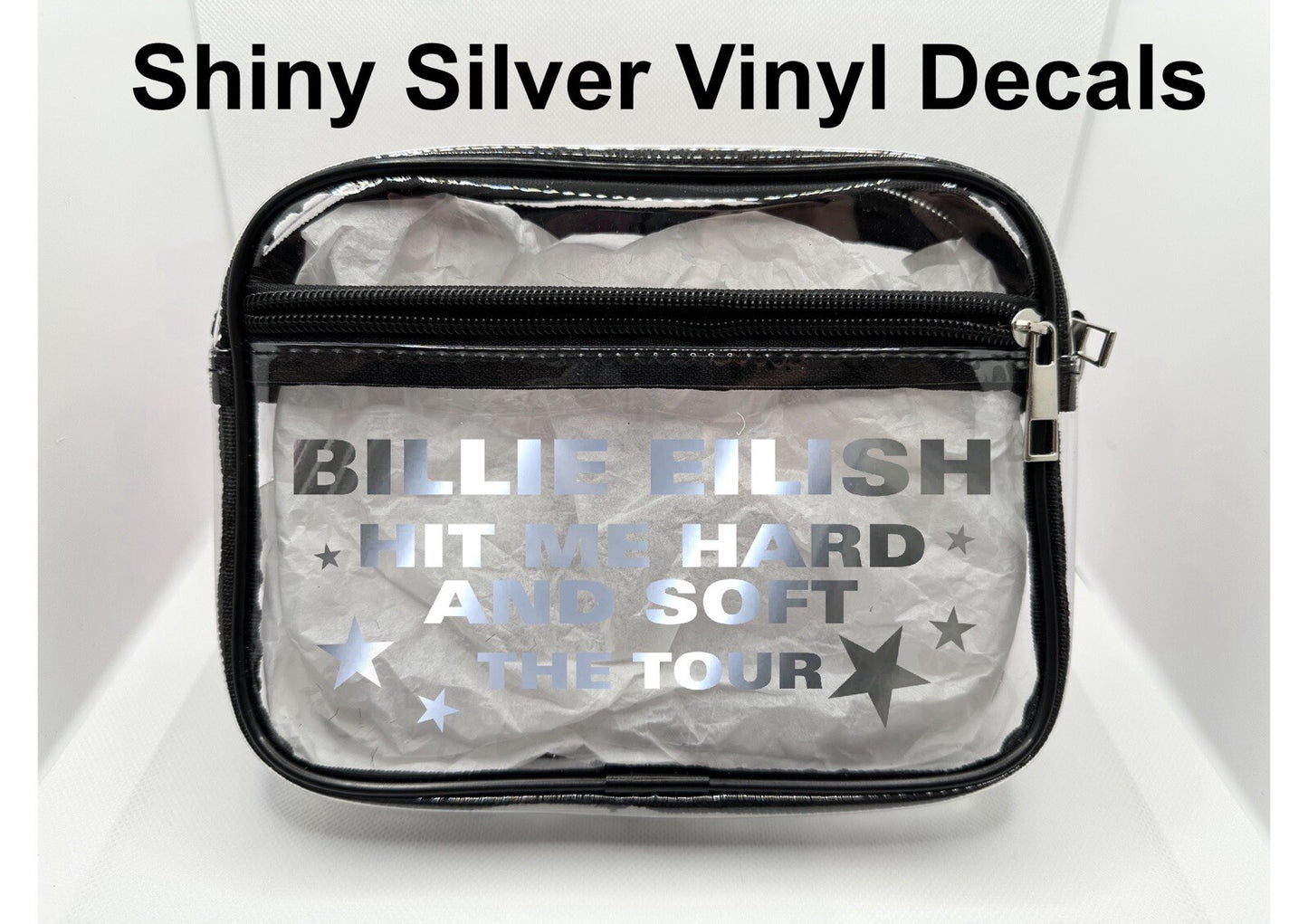 Popstar Tour Concert Bag, Clear Stadium Approved PVC Concert Crossbody Bag