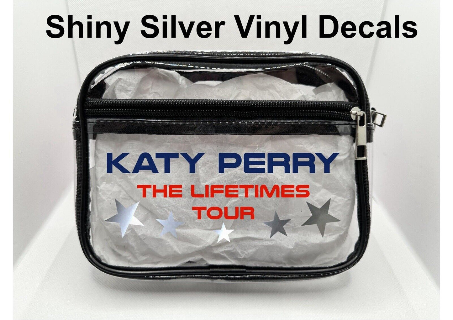 Lifetimes Concert Bag, Clear Stadium Approved PVC Concert Crossbody Bag (Copy)