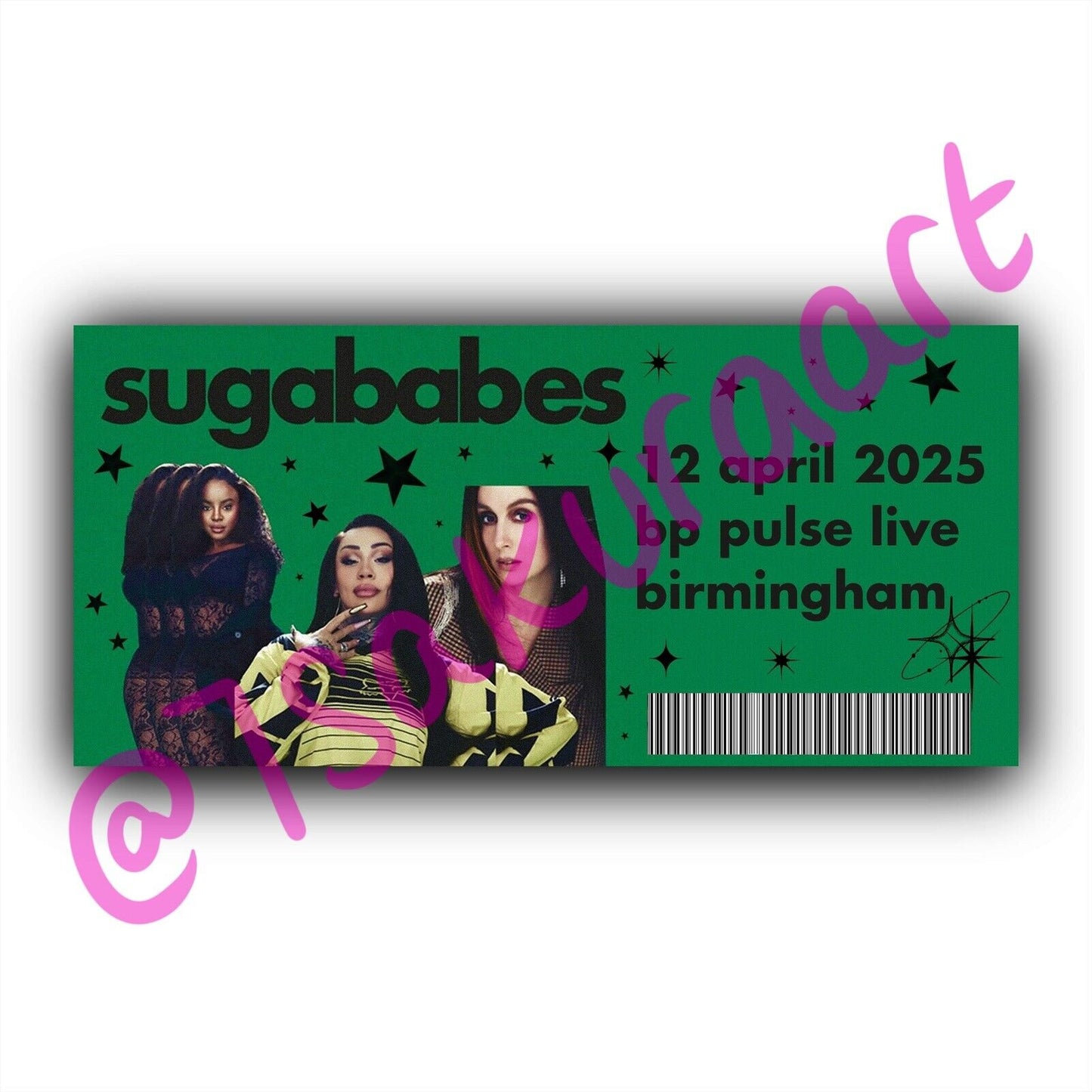 Sugababes 2025 Tour Souvenir Tickets