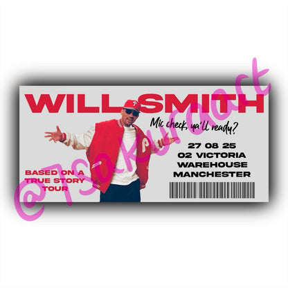 WS Based On A True Story 2025 Tour Souvenir Tickets