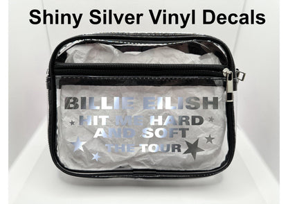 Popstar Tour Concert Bag, Clear Stadium Approved PVC Concert Crossbody Bag