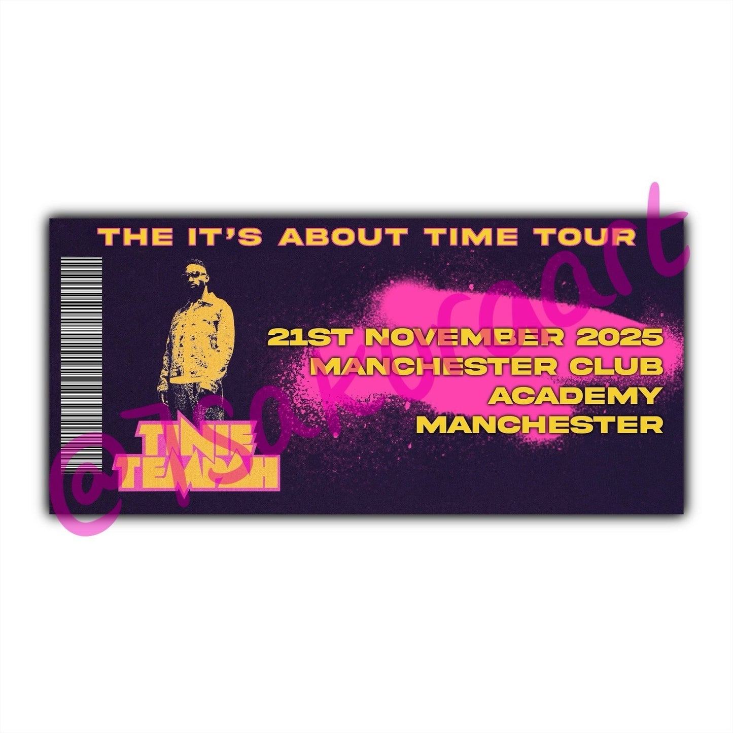Tinie T 2025 Tour Souvenir Tickets