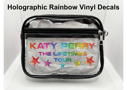 Lifetimes Concert Bag, Clear Stadium Approved PVC Concert Crossbody Bag (Copy)