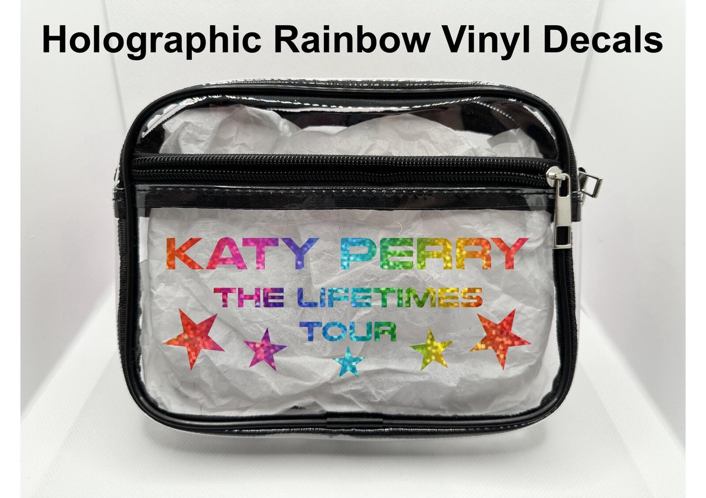 Lifetimes Concert Bag, Clear Stadium Approved PVC Concert Crossbody Bag (Copy)