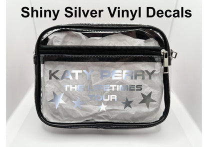 Lifetimes Concert Bag, Clear Stadium Approved PVC Concert Crossbody Bag (Copy)