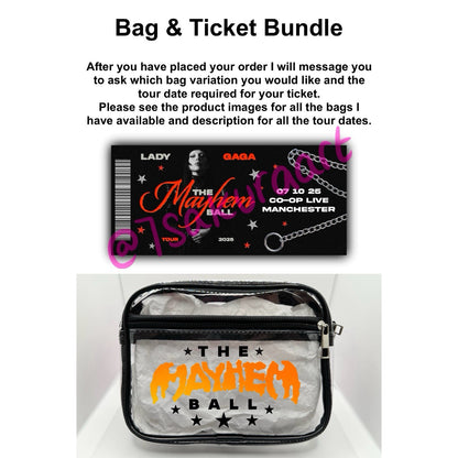 Mayhem Concert Bag, Clear Stadium Approved PVC Concert Crossbody