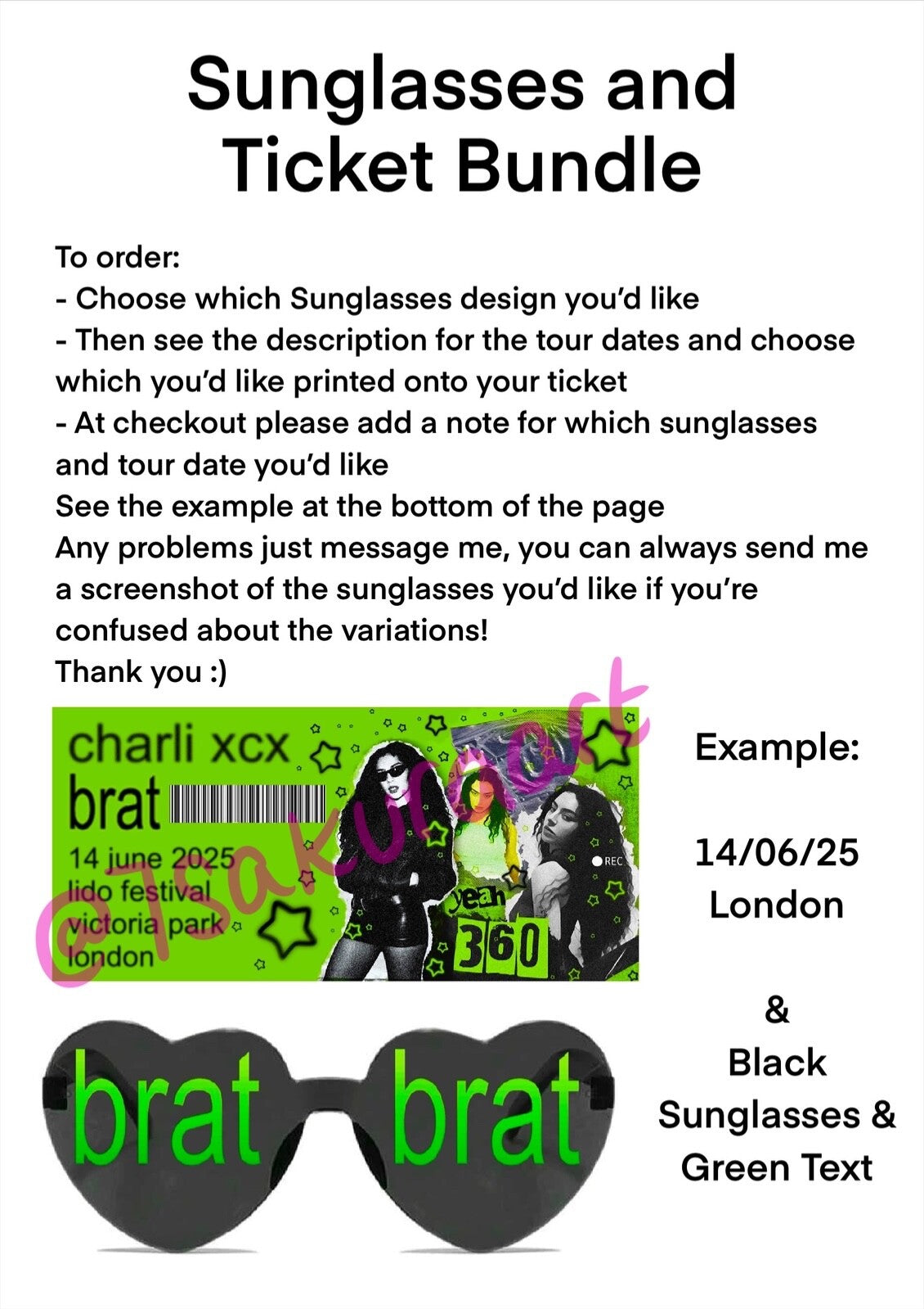Iconic Green and Black Tour Sunglasses
