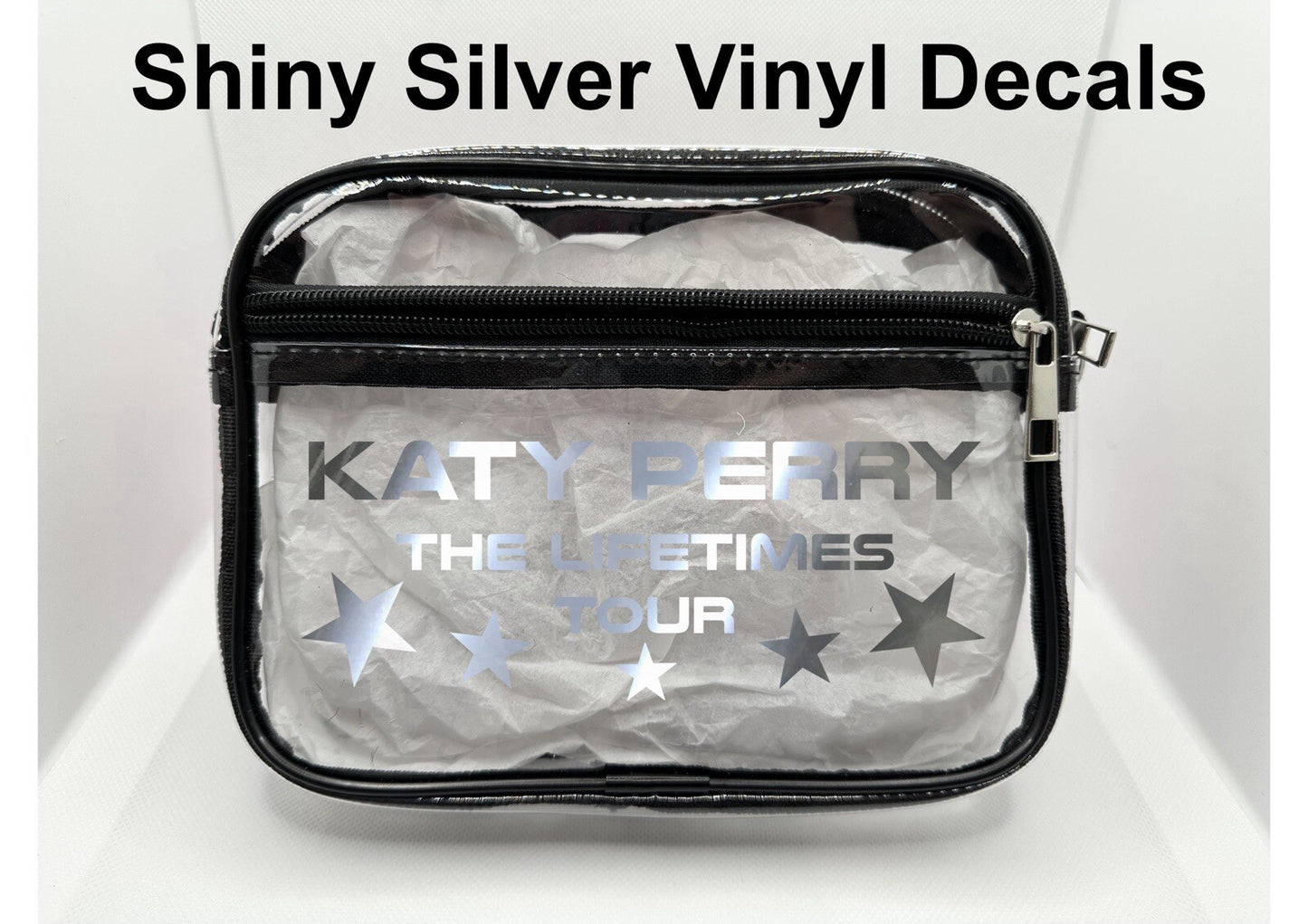 Lifetimes Concert Bag, Clear Stadium Approved PVC Concert Crossbody Bag (Copy)