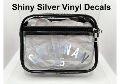 TG 25 Tour Concert Bag, Clear Stadium Approved PVC Concert Crossbody Bag