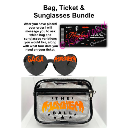 Mayhem Concert Bag, Clear Stadium Approved PVC Concert Crossbody